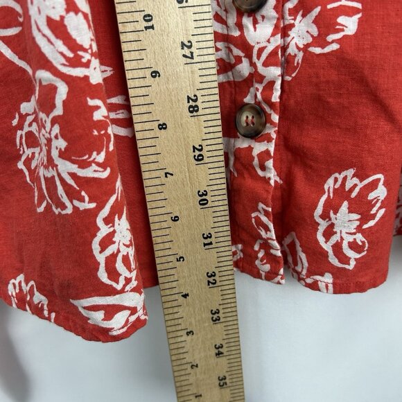 Free People  Women’s Size 10 A Thing Called Love Linen Blend Mini Dress Red - Picture 5 of 16